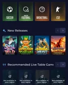 Rainbet Live-Tisch